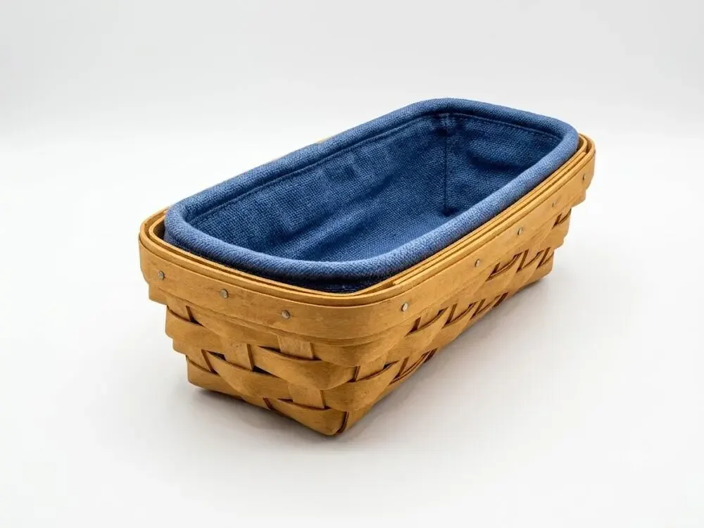 Vintage Longaberger Cracker Basket (2004) – Complete Set - Signed and Dated